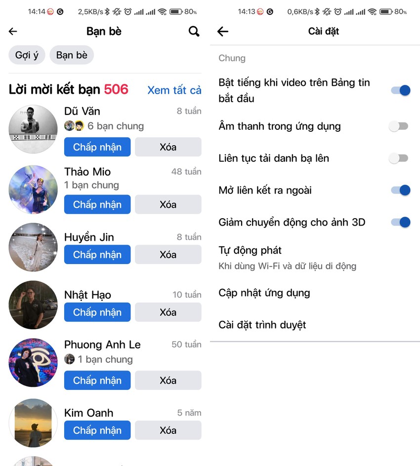 Tùy chỉnh thanh lối tắt Facebook