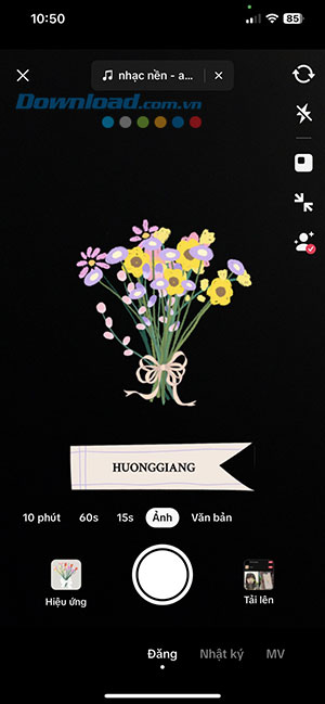 Sáng tạo với bộ lọc Flower Language