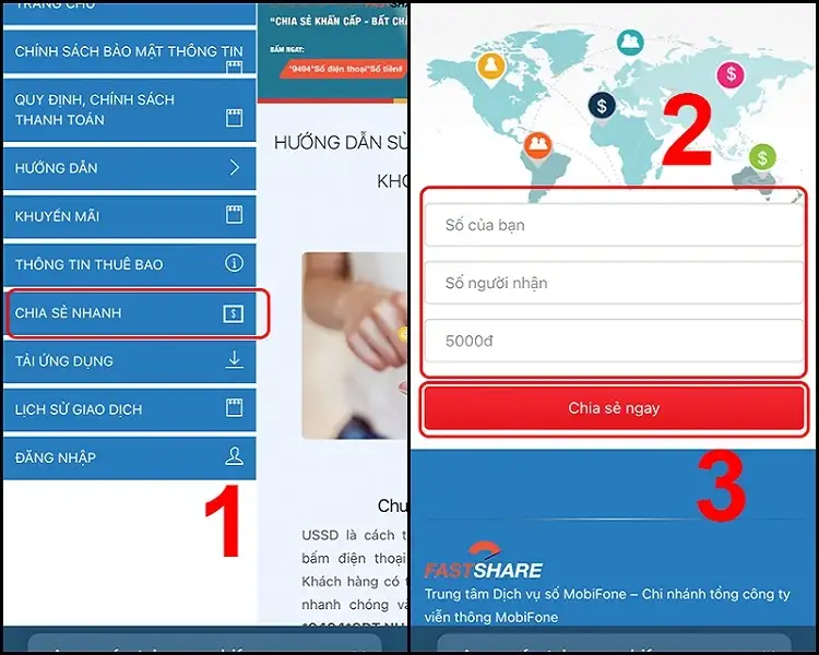 Cách bắn tiền Mobi qua website