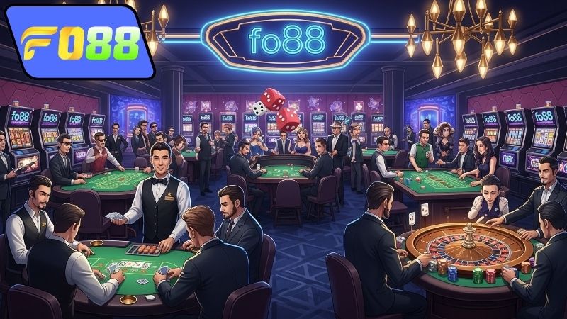 Trò chơi nổi bật tại live casino Fo88