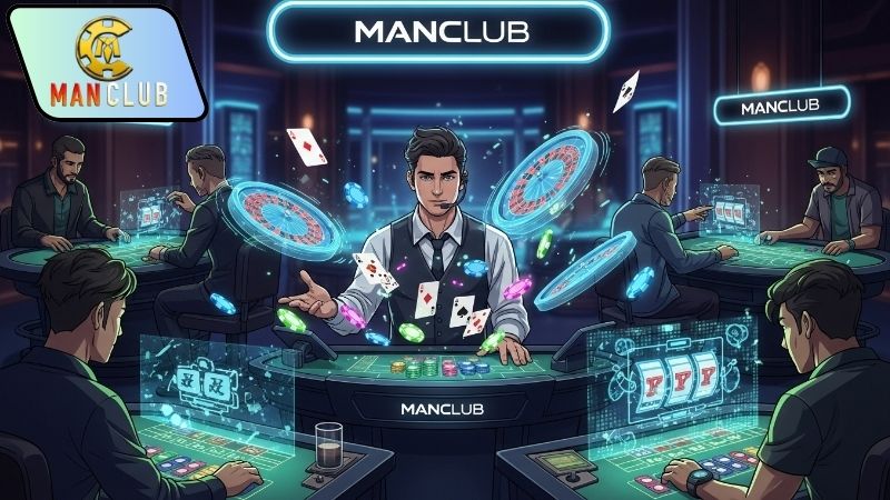 Live casino Manclub với nhiều trò hấp dẫn